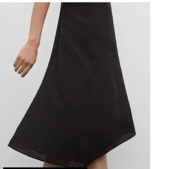 Club Monaco VNeck Puff Whimsigoth Fairy Milkmaid Sleeve Dress Crepe sz. S #II - Picture 2 of 13